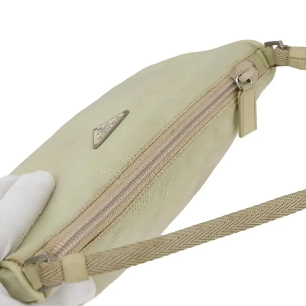 Prada Nylon Accessory Pouch Beige